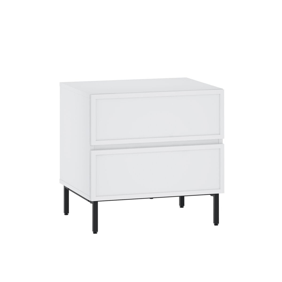 ⁦שידת לילה מעוצבת לצד המיטה בצבע לבן דגם 3288⁩ – תמונה ⁦8⁩