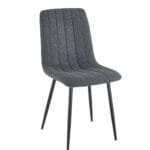 כיסא לפינת אוכל דגם 6127 בצבע אפור כהה מבית Step Up – עיצוב מודרני ונקי עם בד סינתטי קל לניקוי ורגלי מתכת חזקות. נוח, עמיד ואלגנטי לשימוש יומיומי בבית או במסעדה.