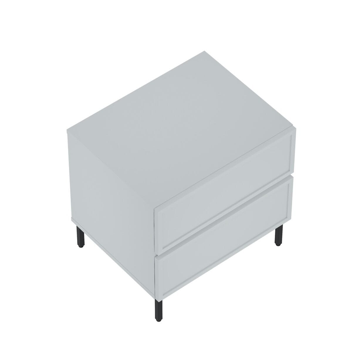 ⁦שידת לילה מעוצבת לצד המיטה בצבע אפור דגם 3288⁩ – תמונה ⁦9⁩