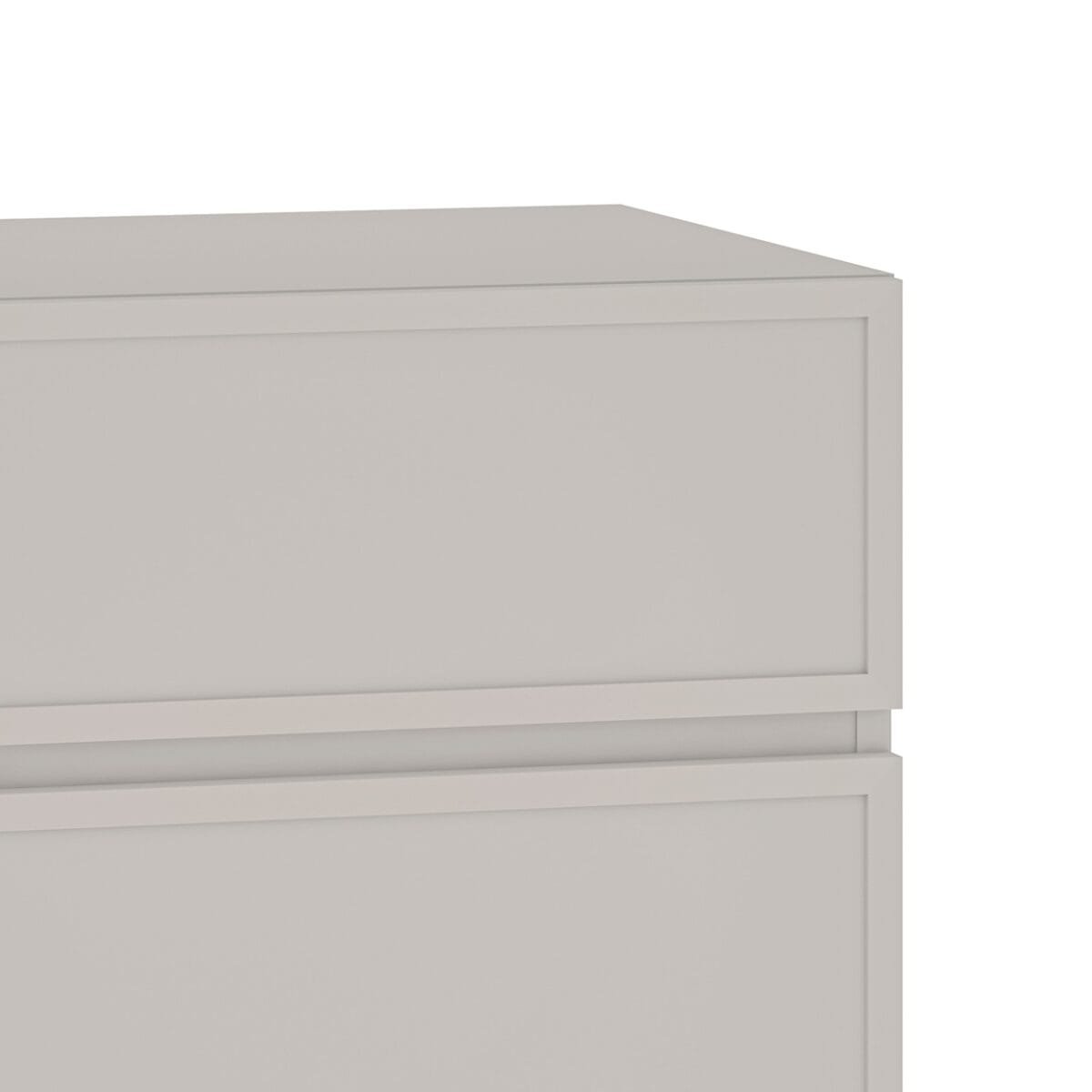 ⁦שידת לילה מעוצבת לצד המיטה בצבע סהרה שילוב מגירות אגוז דגם 3288⁩ – תמונה ⁦7⁩