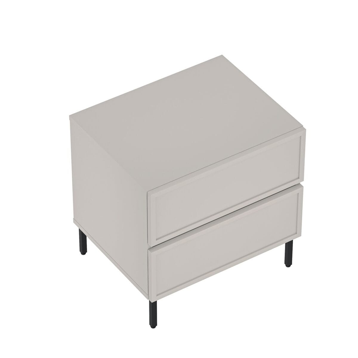 ⁦שידת לילה מעוצבת לצד המיטה בצבע סהרה שילוב מגירות אגוז דגם 3288⁩ – תמונה ⁦8⁩