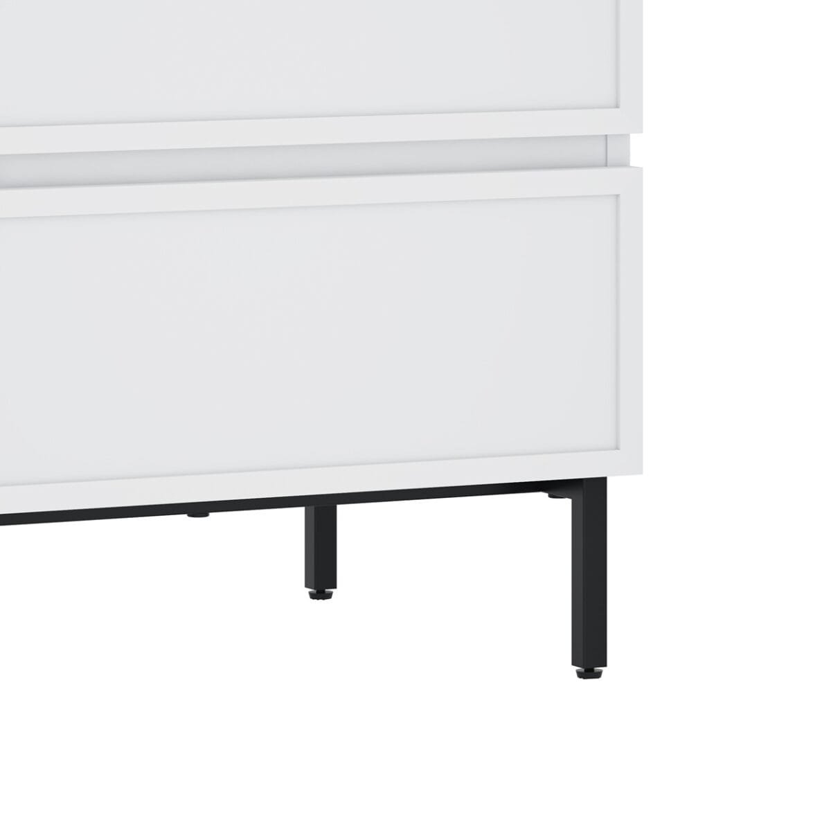 ⁦שידת לילה מעוצבת לצד המיטה בצבע לבן דגם 3288⁩ – תמונה ⁦10⁩