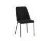 כיסא מרופד לפינת אוכל דגם 6140 בצבע שחור