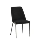 כיסא מרופד לפינת אוכל דגם 6140 בצבע שחור