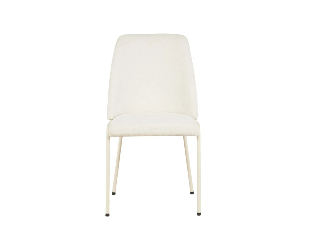 ⁦כיסא מרופד לפינת אוכל דגם 6140 בצבע שמנת⁩ – תמונה ⁦3⁩