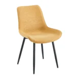 כיסא מרופד לפינת אוכל דגם 6159 בצבע צהוב