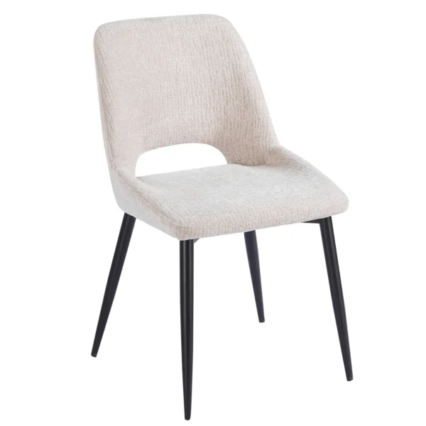 כיסא מרופד לפינת אוכל דגם 6160 בצבע אבן