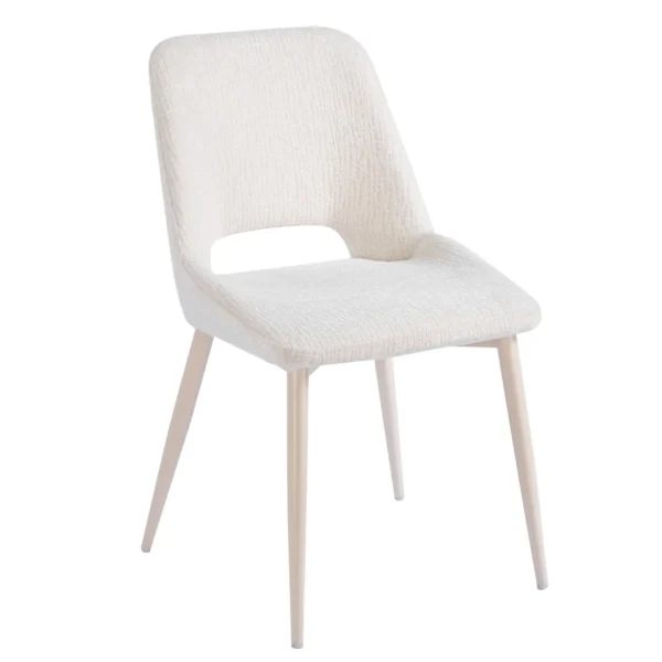 כיסא מרופד לפינת אוכל דגם 6160 בצבע קרם