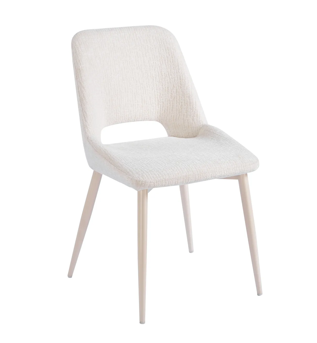 6060 (6) כיסא מרופד לפינת אוכל דגם 6160 בצבע קרם – תמונה 1