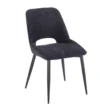 כיסא מרופד לפינת אוכל דגם 6160 בצבע אפור כהה