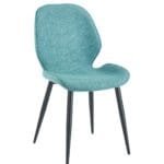 כיסא מרופד לפינת אוכל דגם 6158 מבית Step Up בצבע טורקיז