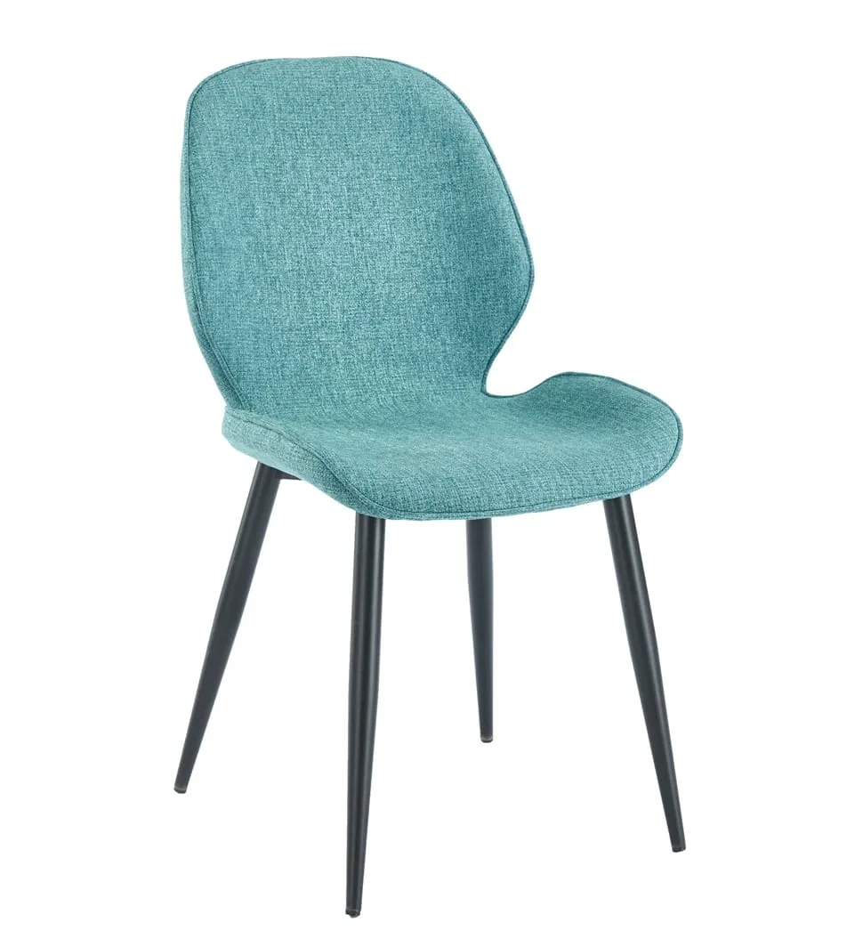 6158 (1) כיסא מרופד לפינת אוכל דגם 6158 מבית Step Up בצבע טורקיז – תמונה 1