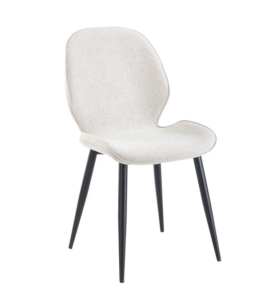 6158 (2) כיסא מרופד לפינת אוכל דגם 6158 מבית Step Up בצבע קרם – תמונה 1