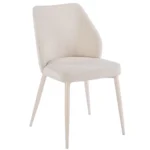 כיסא מרופד לפינת אוכל דגם 6161 בצבע קרם