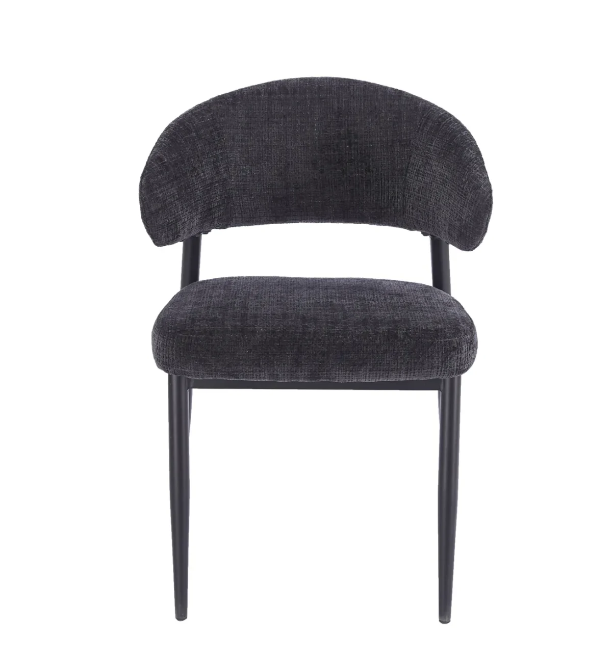 ⁦כיסא מרופד לפינת אוכל דגם 6162 בצבע אפור כהה⁩ – תמונה ⁦2⁩