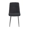 כיסא מרופד לפינת אוכל דגם 6163 בצבע שחור