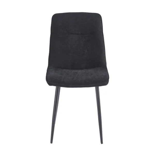 כיסא מרופד לפינת אוכל דגם 6163 בצבע שחור