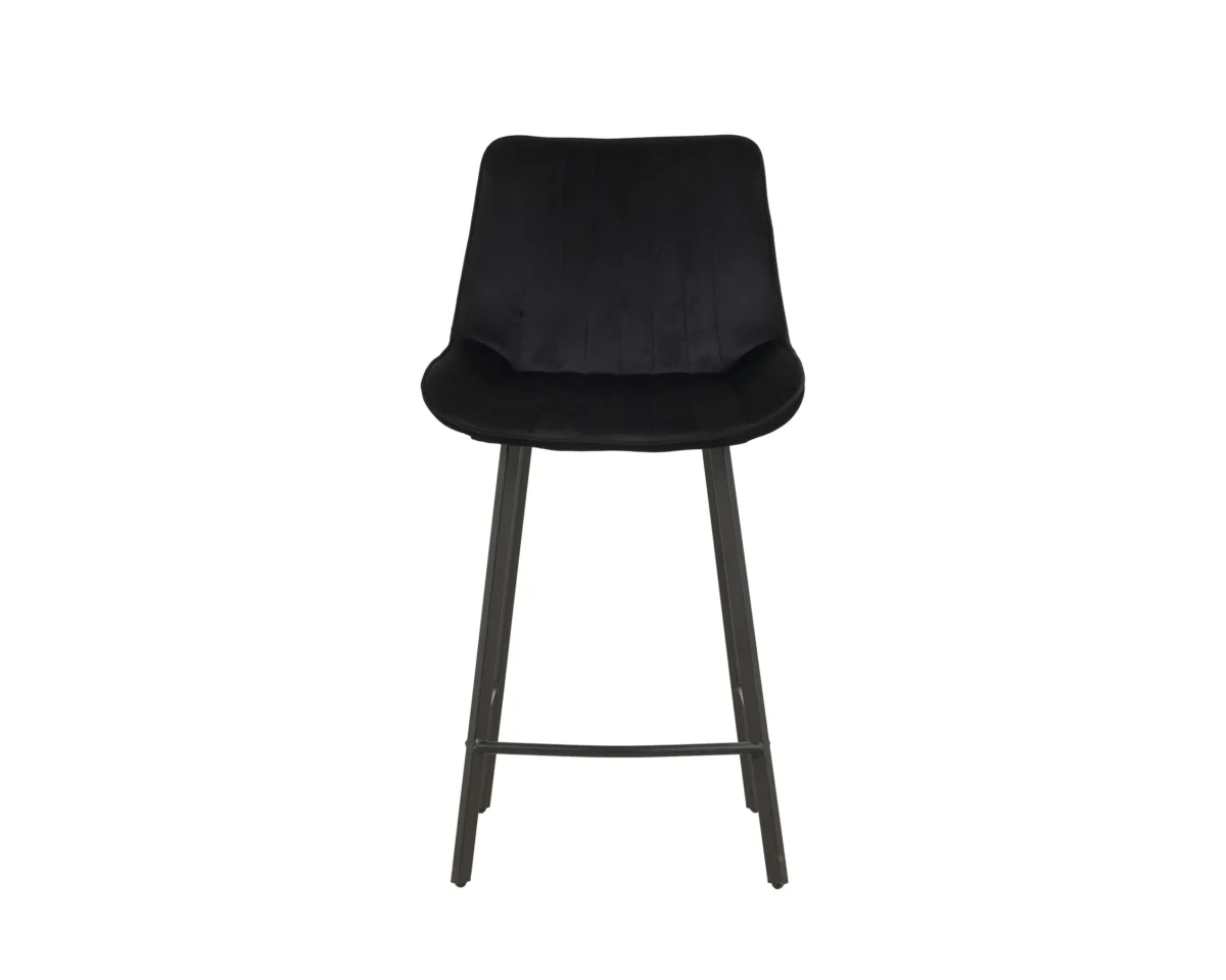 ⁦כיסא בר מרופד דגם 6144 בצבע שחור⁩ – תמונה ⁦2⁩