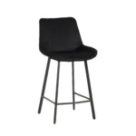 כיסא בר מרופד דגם 6144 בצבע שחור