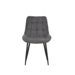 כיסא מרופד לפינת אוכל דגם 6144 בצבע אפור כהה