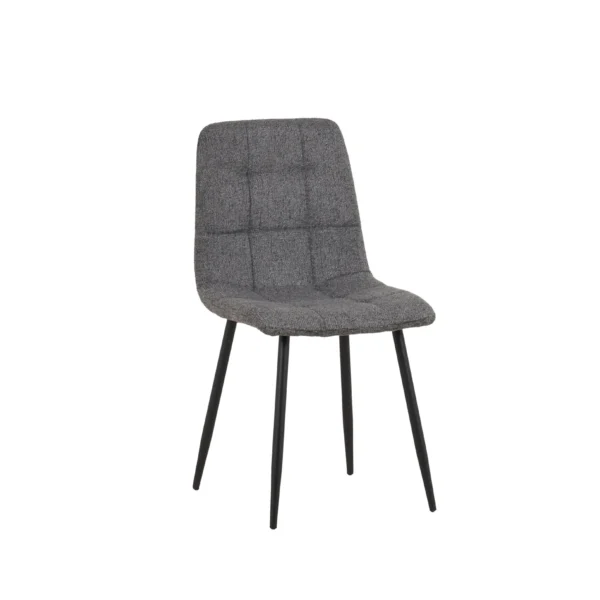 כיסא מרופד לפינת אוכל דגם 6149 בצבע אפור כהה