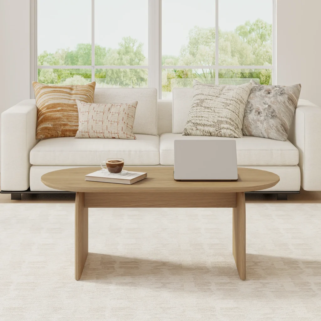 שולחן סלון אובלי דגם 4025 בגימור עץ אלון הוא בחירה חכמה למי שמחפש שולחן סלון מעוצב, פרקטי ועמיד – כזה שמשדרג את הסלון ומתאים לחיים האמיתיים.