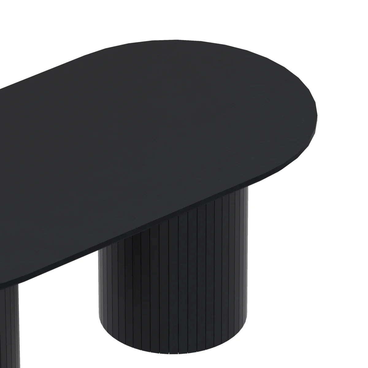 ⁦שולחן פינת אוכל אובלי דגם 816 בצבע שחור⁩ – תמונה ⁦4⁩