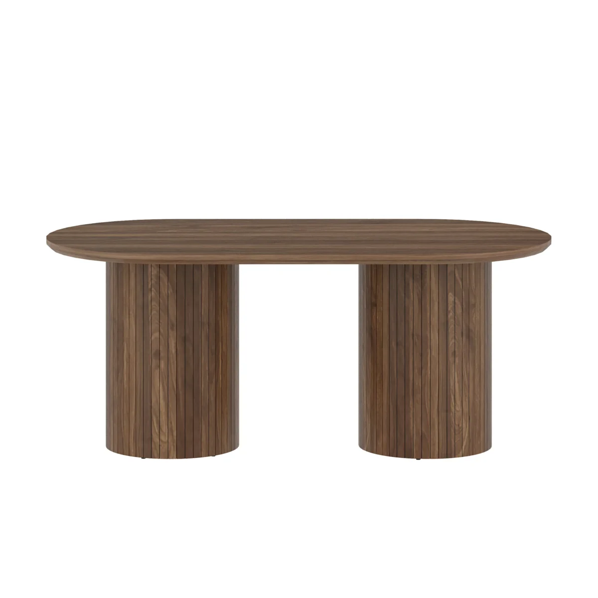 ⁦שולחן פינת אוכל אובלי דגם 816 בצבע אגוז⁩ – תמונה ⁦2⁩