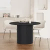 שולחן פינת אוכל עגול דגם 817 בצבע שחור