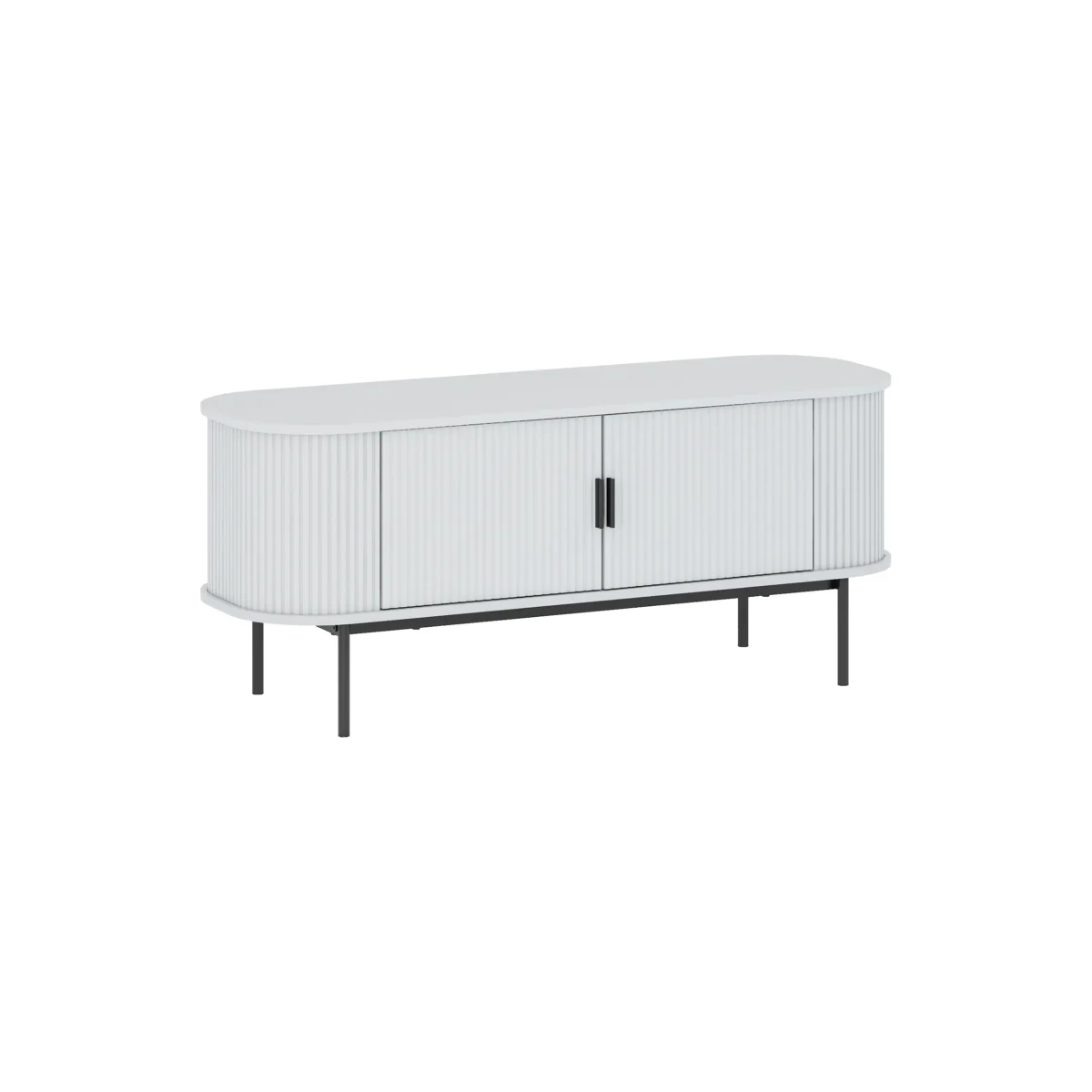 ⁦מזנון טלוויזיה מעוצב לסלון דגם 4078 באורך 120 ס"מ צבע לבן⁩ – תמונה ⁦4⁩