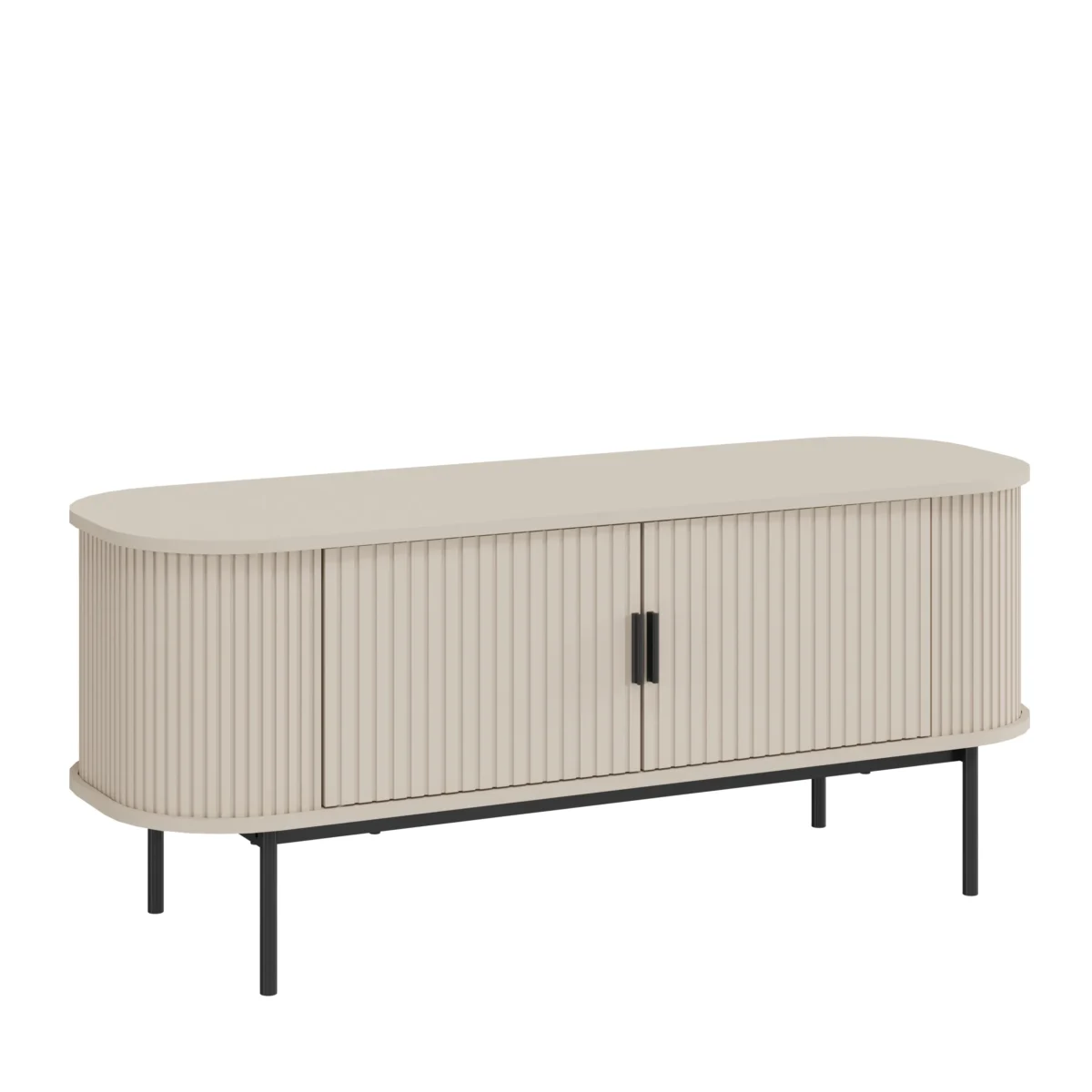 ⁦מזנון טלוויזיה מעוצב לסלון דגם 4078 באורך 120 ס"מ צבע קרם - סהרה⁩ – תמונה ⁦4⁩