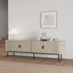 מזנון טלוויזיה יוקרתי לסלון דגם 4080 באורך 180 ס"מ בגימור טרוונטין