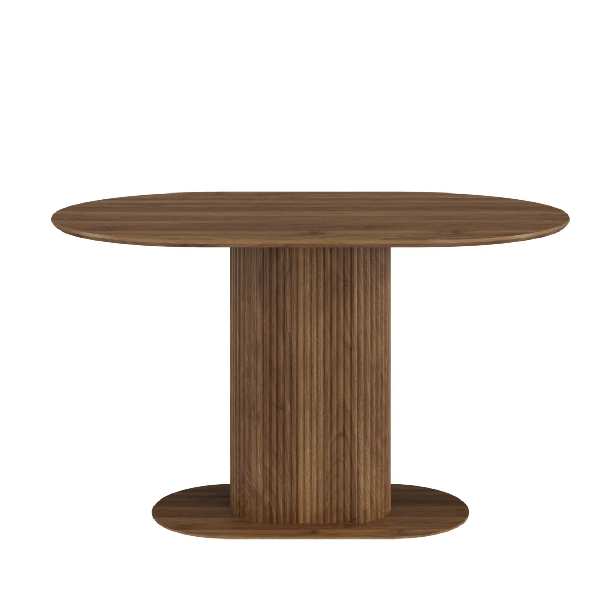 ⁦שולחן פינת אוכל אובלי דגם 811 בצבע אגוז⁩ – תמונה ⁦3⁩