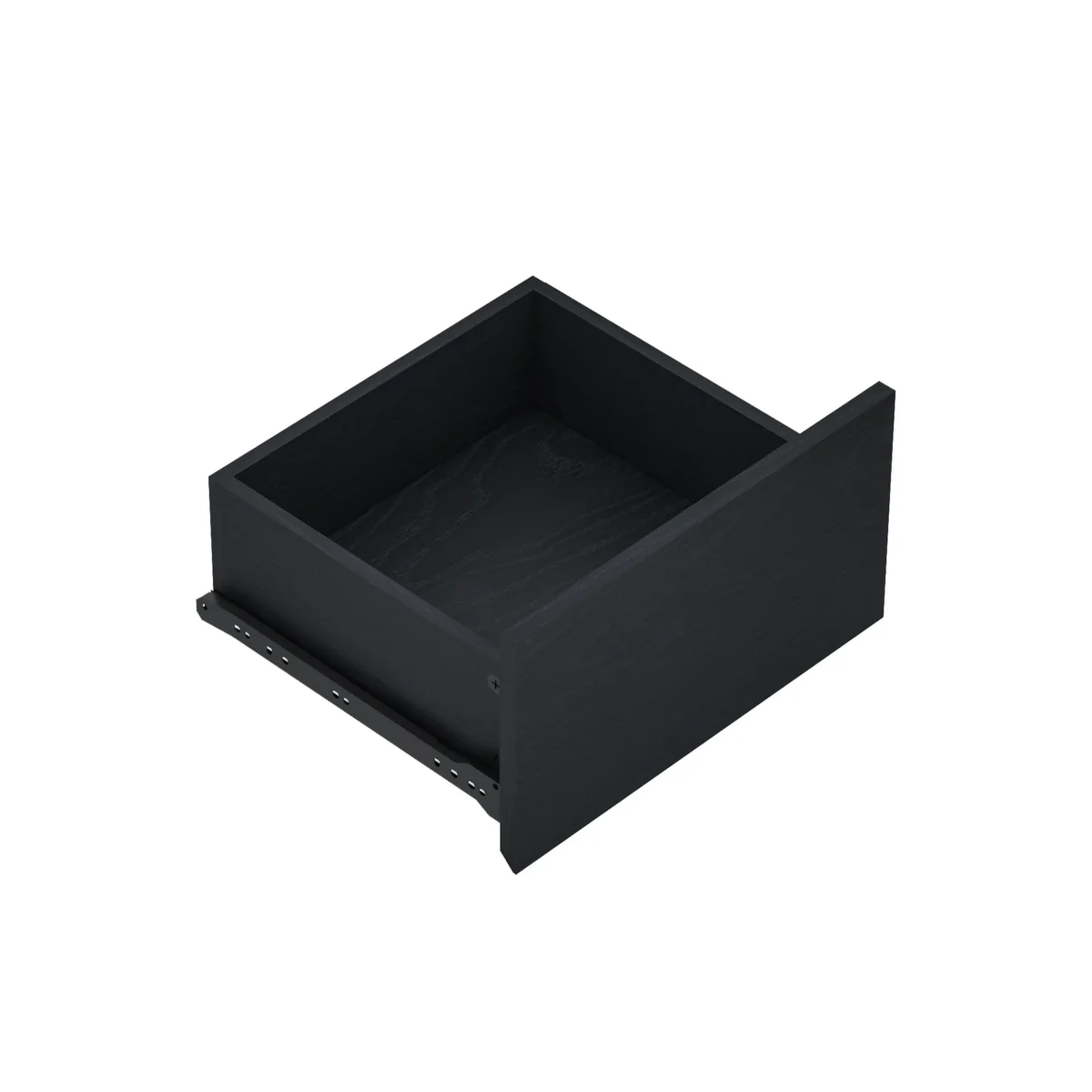 ⁦שידת לילה מעוצבת לצד המיטה בצבע שחור בשילוב זכוכית דגם 3284⁩ – תמונה ⁦7⁩